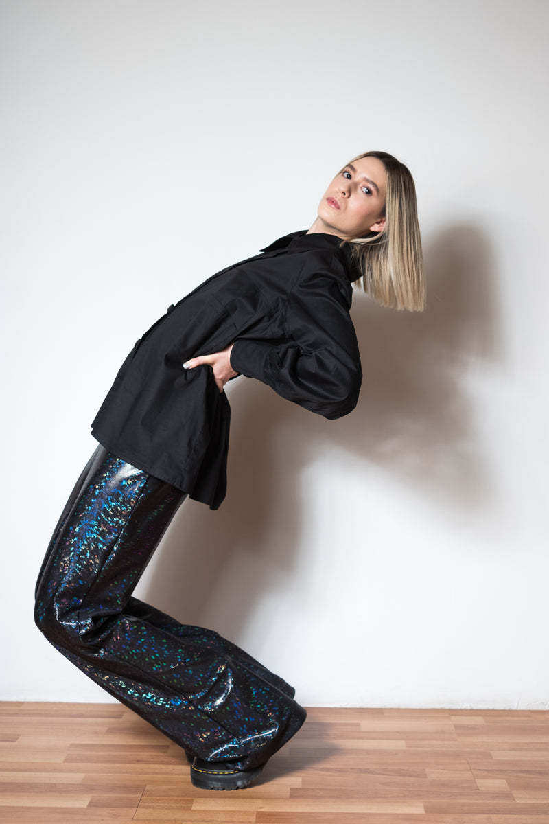 Pantalon holografico new arrivals